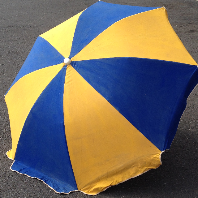 UMBRELLA, Beach - Blue & Yellow